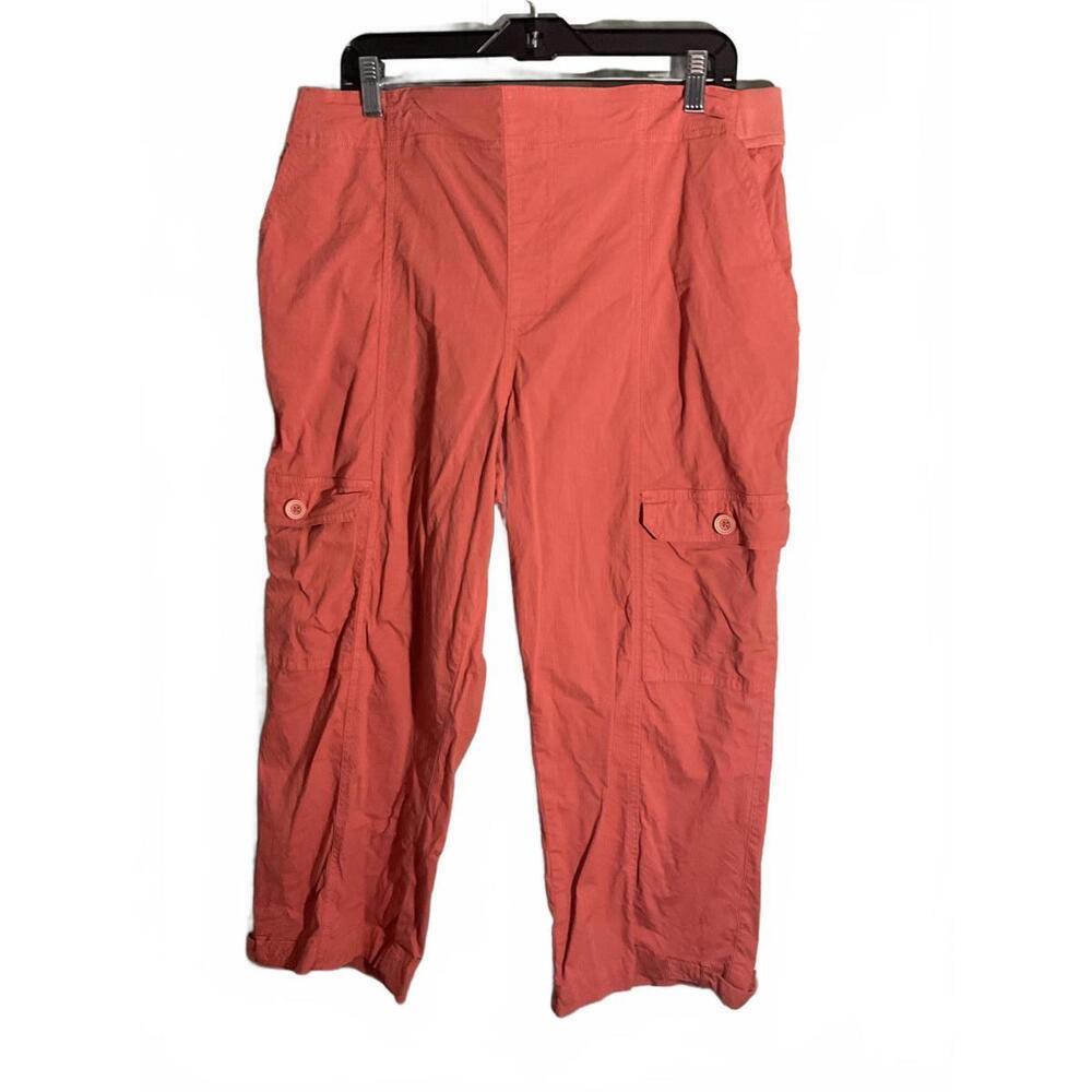 Soft Surroundings cropped Cargo Pants in light brick -Petite XL